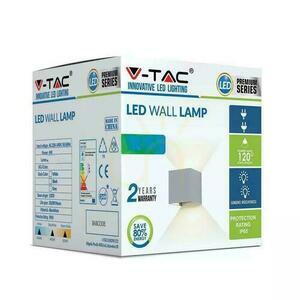 V-TAC 12W LED Top Down Adjustable Chip BRIDGELUX Grau Quadratisch IP65 VT-759-12 4000K 1100lm Wandleuchte. small 4