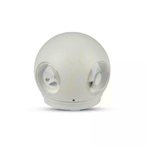 Prüfen Wandleuchte V-TAC 4W LED Weiß Rund IP65 VT-834 3000K 440lm.
