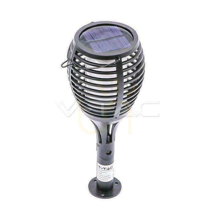 Anzeige V-TAC Solar Garten Leuchte 4 Funktionen Flammeneffekt VT-719 2200K 5lm. V-TAC Solar Garten Leuchte 4 Funktionen Flammeneffekt VT-719 2200K 5lm.