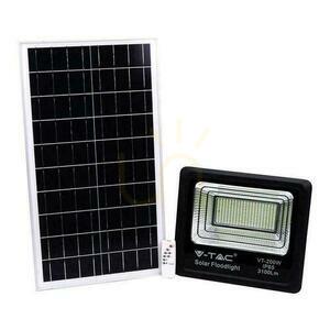 V-TAC Solar LED Projektor 40W Schwarz IP65, Fernbedienung, Timer VT-200W 4000K 3100lm small 0