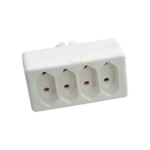 Prüfen Verteiler 4x 10A 250V V-TAC Weiß VT-1004