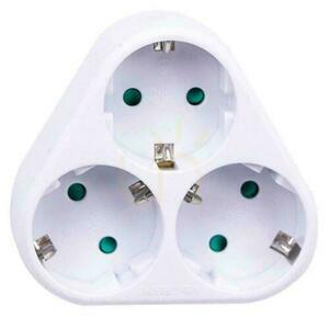Verteiler 3x Dreieck 10/16A 250V V-TAC Weiß VT-1009 small 3