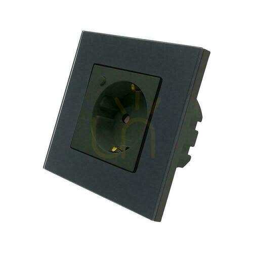 Prüfen Schwarze WLAN-Wandsteckdose V-TAC VT-5134