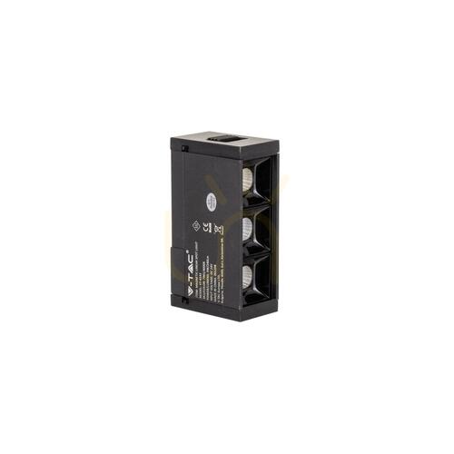 Prüfen Schwarzer linearer Magnet-Schienenstrahler V-TAC VT-4143 24 V 3 W 3000 K