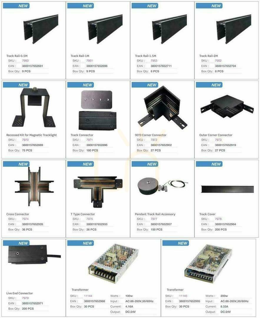 Aussicht Externer Eckverbinder Magnetschienensystem 24V V-TAC Externer Eckverbinder Magnetschienensystem 24V V-TAC