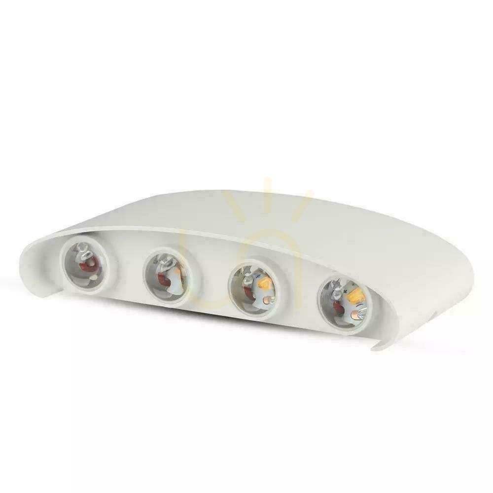 Aussicht Wandmontage Top Down V-TAC 8W LED Weiß IP54 VT-848 4000K 800lm Wandmontage Top Down V-TAC 8W LED Weiß IP54 VT-848 4000K 800lm
