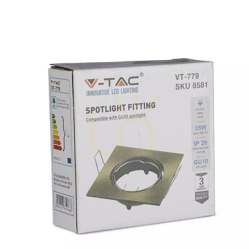 Vorschau Mesh V-TAC GU10 Square Movable Gold VT-779-SG 3 Jahre Garantie Mesh V-TAC GU10 Square Movable Gold VT-779-SG 3 Jahre Garantie
