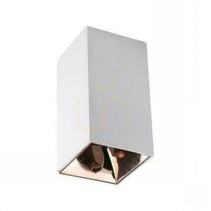 V-TAC GU10 Quadratische Deckenanbauleuchte Weiß+Pink Gold 74x74x140mm VT-882-Q 3 Jahre Garantie small 0