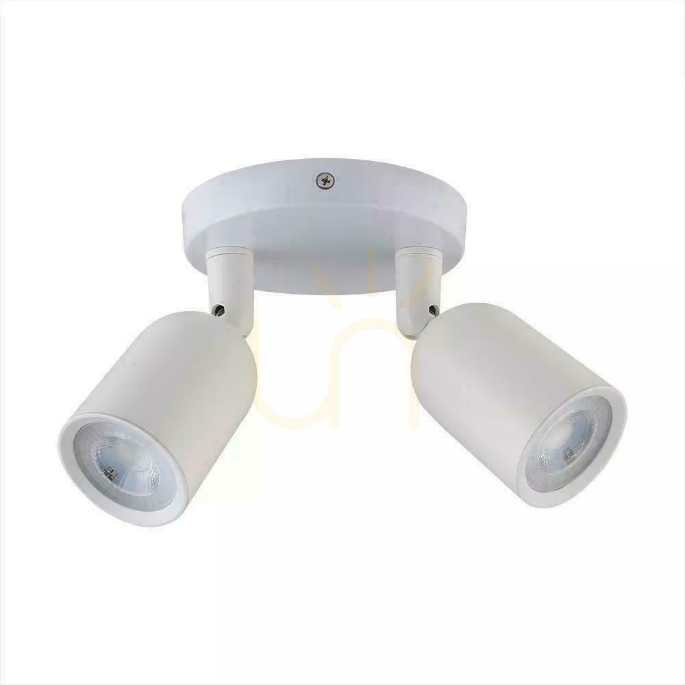Prüfen V-TAC Wandleuchte 2xGU10 Weiß VT-897 V-TAC Wandleuchte 2xGU10 Weiß VT-897