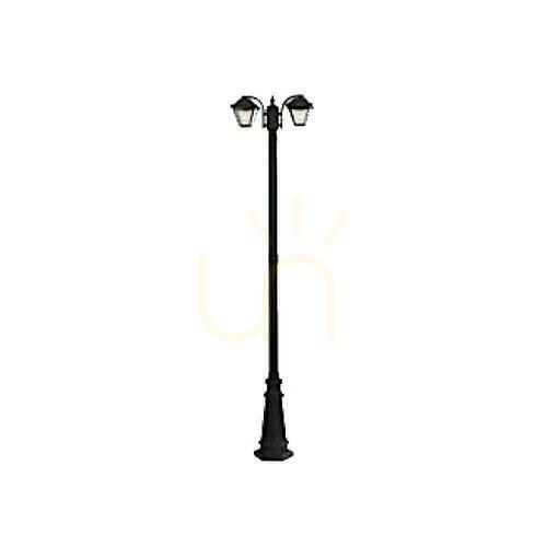 Prüfen V-TAC Garten Laterne 2XE27 230cm IP44 Schwarz VT-847 3 Jahre Garantie