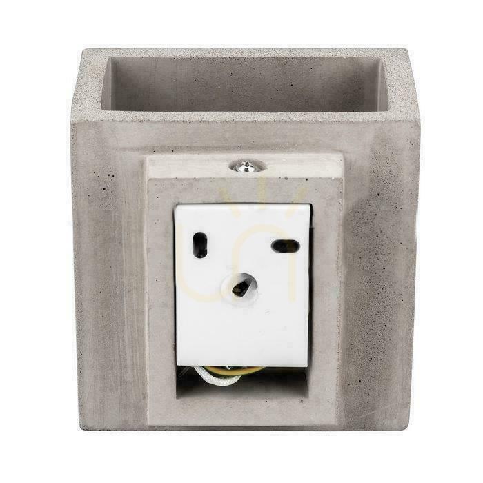 Anzeige V-TAC BETON Wandleuchte G9 LED Square Light Grau IP20 VT-892 V-TAC BETON Wandleuchte G9 LED Square Light Grau IP20 VT-892