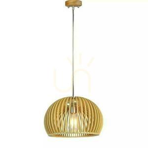 V-TAC E27 Wooden Round Pendelleuchte fi330 VT-3200 5 Jahre Garantie small 0