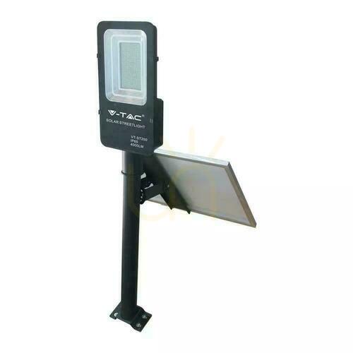 Prüfen V-TAC 50W LED IP65 VT-ST200 6000K 4000lm Solar-Straßenleuchte.