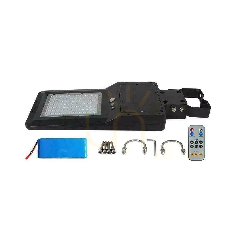 Prüfen V-TAC Solar-Straßenleuchte 40W LED Schwarz IP65 120Lm/W VT-ST42 4000K 4800lm 3 Jahre Garantie V-TAC Solar-Straßenleuchte 40W LED Schwarz IP65 120Lm/W VT-ST42 4000K 4800lm 3 Jahre Garantie