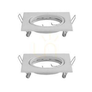 Öse V-TAC GU10 Quadratisch Beweglich Weiß (Paket. 2 Stück) VT-817-SQ-W 3 Jahre Garantie 0 Öse V-TAC GU10 Quadratisch Beweglich Weiß (Paket. 2 Stück) VT-817-SQ-W 3 Jahre Garantie small 0