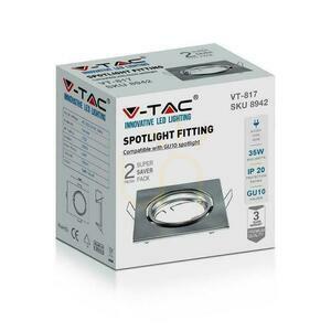 Mesh V-TAC GU10 Square Movable Satin (Paket. 2 Stück) VT-817-SQ-SN 3 Jahre Garantie 2 Mesh V-TAC GU10 Square Movable Satin (Paket. 2 Stück) VT-817-SQ-SN 3 Jahre Garantie small 2