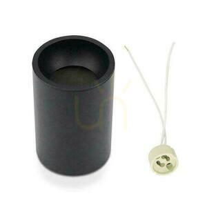 V-TAC Aluminium GU10 Rund Aufputzrohr Schwarz 70x107mm VT-802 3 Jahre Garantie small 2