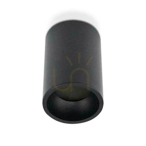 Prüfen V-TAC Aluminium GU10 Rund Aufputzrohr Schwarz 70x107mm VT-802 3 Jahre Garantie