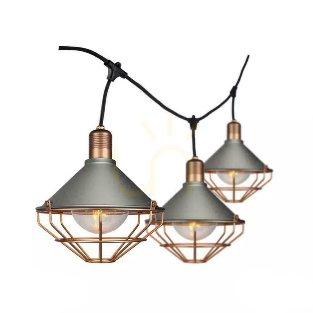 Prüfen V-TAC VT-717S Außen-Lichterkette Roségold 6xE27 3 m IP65 V-TAC VT-717S Außen-Lichterkette Roségold 6xE27 3 m IP65