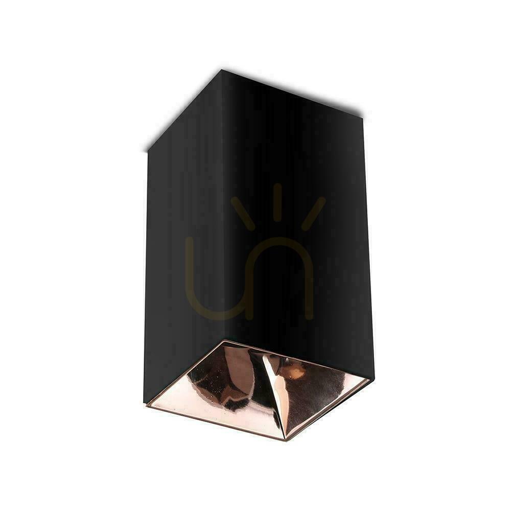 Prüfen V-TAC GU10 Quadratische Deckenanbauleuchte Schwarz+Pink Gold 74x74x140mm VT-882SQ 3 Jahre Garantie V-TAC GU10 Quadratische Deckenanbauleuchte Schwarz+Pink Gold 74x74x140mm VT-882SQ 3 Jahre Garantie