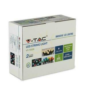 V-TAC Garten Girlande (String) LED 10 Meter 20 Glühbirnen 0,5W VT-71020 RGBY 600lm small 1
