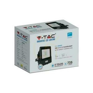 V-TAC LED Projektor 10W SAMSUNG CHIP Bewegungsmelder Schwarz Mit MUFa VT-118S 3000K 735lm 5 Jahre Garantie small 3
