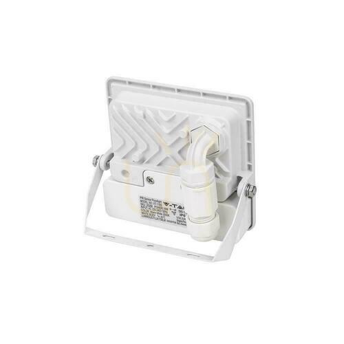 Prüfen V-TAC LED Projektor 10W SAMSUNG CHIP Bewegungsmelder Weiß Mit MUFa VT-118S 6500K 735lm 5 Jahre Garantie