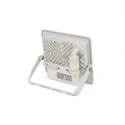 Prüfen LED-Projektor V-TAC 30W SAMSUNG CHIP Bewegungsmelder Weiß Mit MUFa VT-138S 6500K 2340lm 5 Jahre Garantie