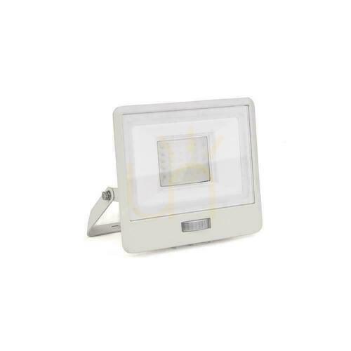 Prüfen LED-Projektor V-TAC 30W SAMSUNG CHIP Bewegungsmelder Weiß Mit MUFa VT-138S 6500K 2340lm 5 Jahre Garantie