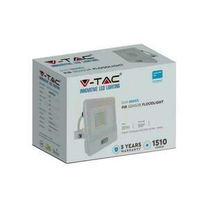 V-TAC 20W SAMSUNG CHIP LED Projektor Bewegungsmelder Weiß Kabel 1M VT-128S 3000K 1510lm 5 Jahre Garantie small 2