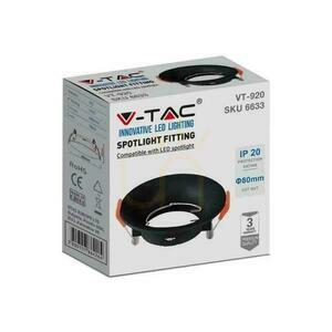 Einbauleuchte V-TAC VT-920 schwarz, GU10, rund, 88 mm small 4