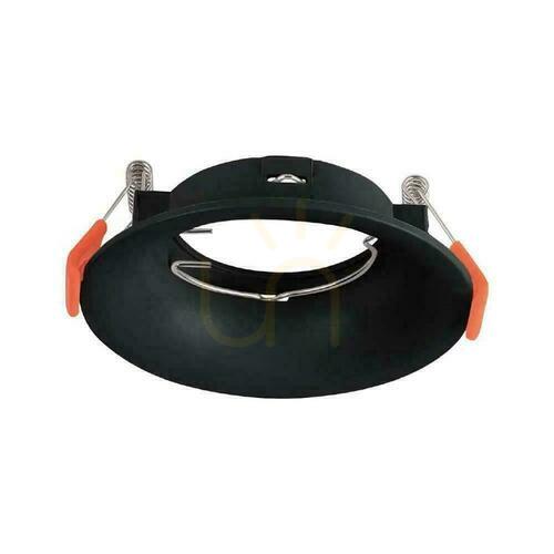 Prüfen V-TAC GU10 Recessed Round Mesh Schwarz VT-920 3 Jahre Garantie