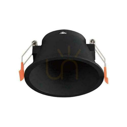 Prüfen V-TAC GU10 Recessed Deep Round Mesh Schwarz VT-925 3 Jahre Garantie