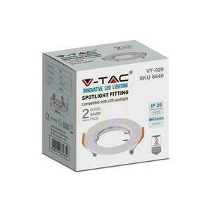 V-TAC GU10 Vertiefte Rundmasche Weiß (Paket. 2 Stück) VT-929-W 3 Jahre Garantie small 3