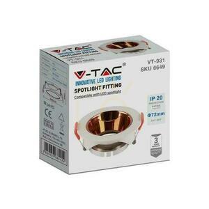 V-TAC GU10 Recessed Round Mesh Weiß/Kupfer VT-931 3 Jahre Garantie small 2