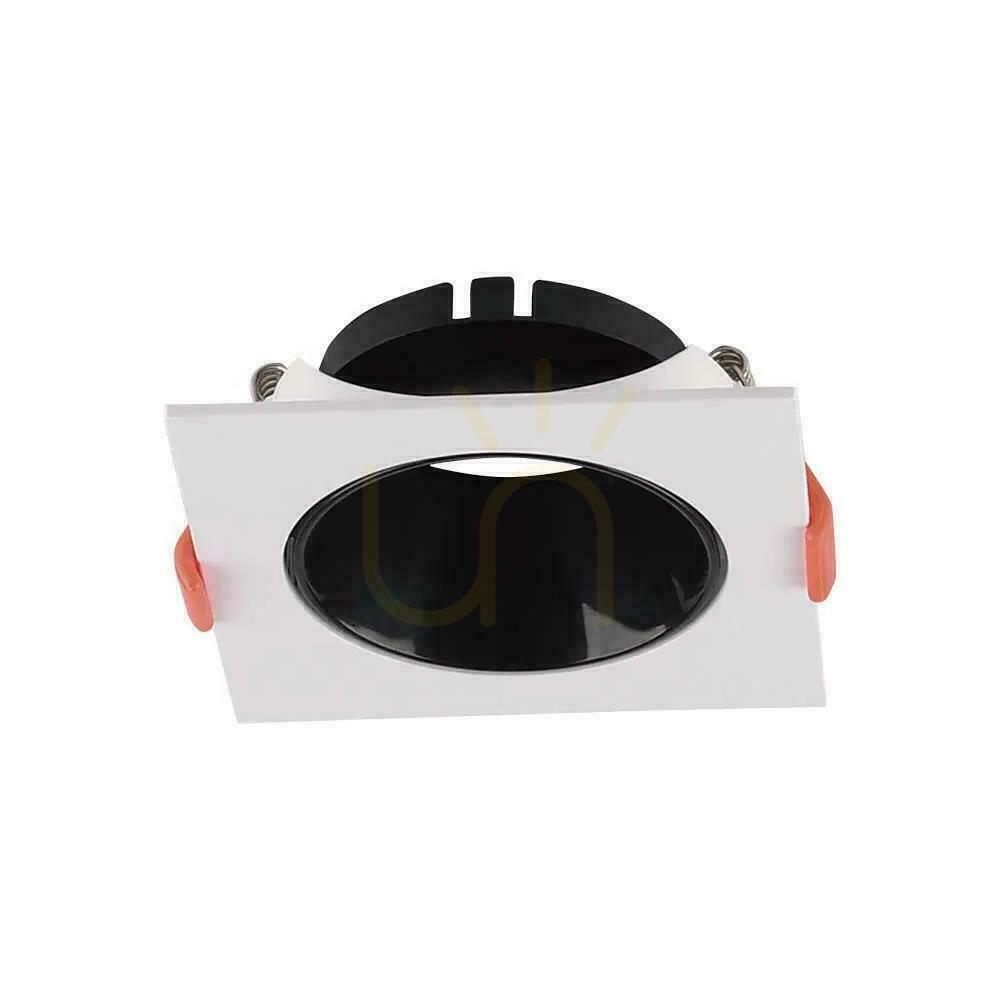 Prüfen Mesh V-TAC GU10 Recessed Square Weiß/Schwarz VT-932 3 Jahre Garantie Mesh V-TAC GU10 Recessed Square Weiß/Schwarz VT-932 3 Jahre Garantie