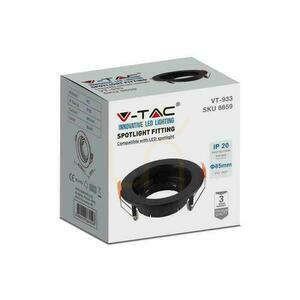 Einbaurahmen V-TAC VT-933 GU10, rund schwarz, ø10,2 cm, IP20 small 2