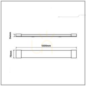 V-TAC 30W LED-Linienanbauleuchte 120CM 155Lm/W VT-8330 6500K 4650lm 5 Jahre Garantie 7 V-TAC 30W LED-Linienanbauleuchte 120CM 155Lm/W VT-8330 6500K 4650lm 5 Jahre Garantie small 7