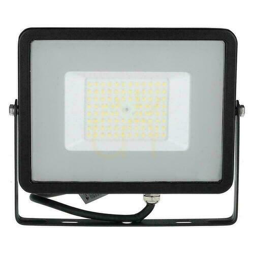 Prüfen V-TAC 50W SAMSUNG CHIP SLIM LED Projektor Schwarz VT-56 4000K 5750lm 5 Jahre Garantie