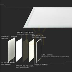LED-Paneel V-TAC 36W 620x620 mm UGR PMMA VT-6069-6 4000K 3100lm 8 LED-Paneel V-TAC 36W 620x620 mm UGR PMMA VT-6069-6 4000K 3100lm small 8