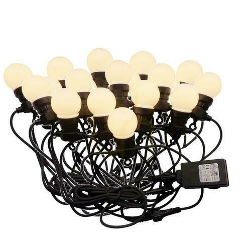 Prüfen V-TAC Garten Girlande (String) LED 10 Meter 20 Glühbirnen 0.5W IP44 VT-71020 3000K 960lm