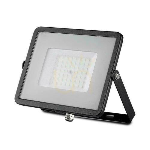 Prüfen V-TAC 50W SAMSUNG CHIP LED Projektor Schwarz VT-50 4000K 4000lm 5 Jahre Garantie
