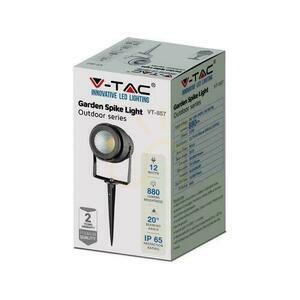 Gartenstrahler mit Erdspieß V-TAC VT-857-B LED 12W 4000K 875lm schwarz, IP65 small 2