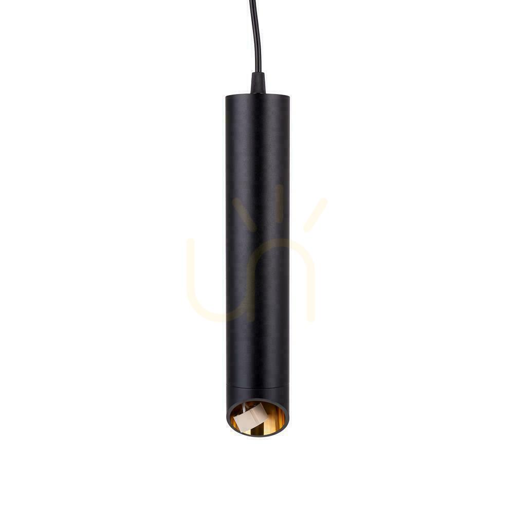 Vorschau V-TAC GU10 Pendelleuchte Schwarz+Gold 55x200mm VT-975-200 3 Jahre Garantie V-TAC GU10 Pendelleuchte Schwarz+Gold 55x200mm VT-975-200 3 Jahre Garantie