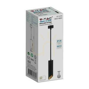 V-TAC GU10 Pendelleuchte Schwarz+Gold 55x200mm VT-975-200 3 Jahre Garantie 4 V-TAC GU10 Pendelleuchte Schwarz+Gold 55x200mm VT-975-200 3 Jahre Garantie small 4