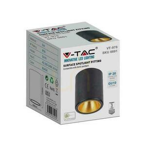 V-TAC GU10 Runde Aufbauröhre Schwarz+Gold 98x118mm VT-978RD 3 Jahre Garantie 1 V-TAC GU10 Runde Aufbauröhre Schwarz+Gold 98x118mm VT-978RD 3 Jahre Garantie small 1