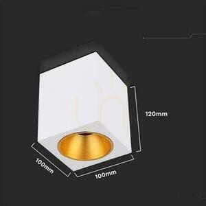 V-TAC GU10 Quadratische Aufbaumontage Weiß+Gold 100x100x120cm VT-979SQ 3 Jahre Garantie 3 V-TAC GU10 Quadratische Aufbaumontage Weiß+Gold 100x100x120cm VT-979SQ 3 Jahre Garantie small 3