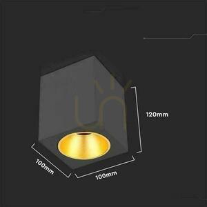 V-TAC GU10 Quadratische Aufputzmontage Schwarz+Gold 100x100x120cm VT-979SQ 3 Jahre Garantie 4 V-TAC GU10 Quadratische Aufputzmontage Schwarz+Gold 100x100x120cm VT-979SQ 3 Jahre Garantie small 4