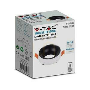 V-TAC GU10 Recessed Round Mesh Weiß+Schwarz VT-980RD 3 Jahre Garantie 1 V-TAC GU10 Recessed Round Mesh Weiß+Schwarz VT-980RD 3 Jahre Garantie small 1