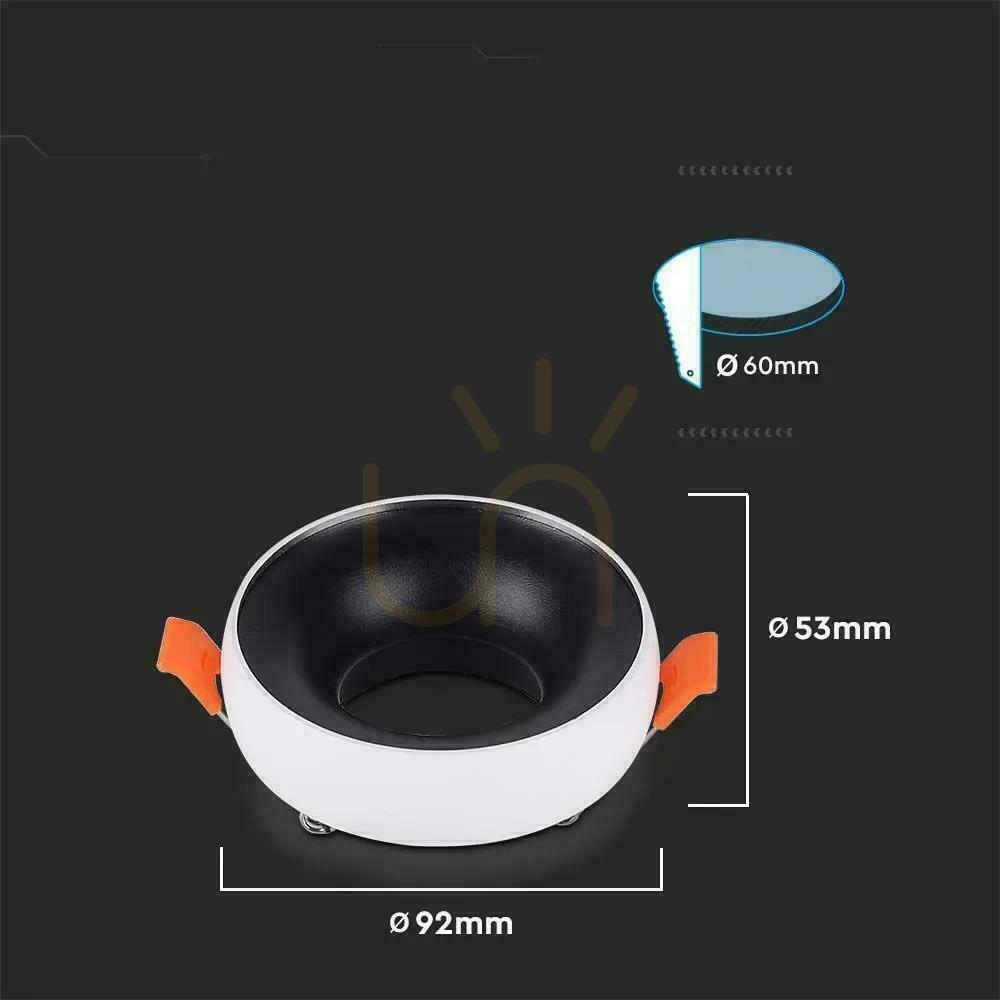 Vorschau V-TAC GU10 Recessed Round Mesh Weiß+Schwarz VT-980RD 3 Jahre Garantie V-TAC GU10 Recessed Round Mesh Weiß+Schwarz VT-980RD 3 Jahre Garantie
